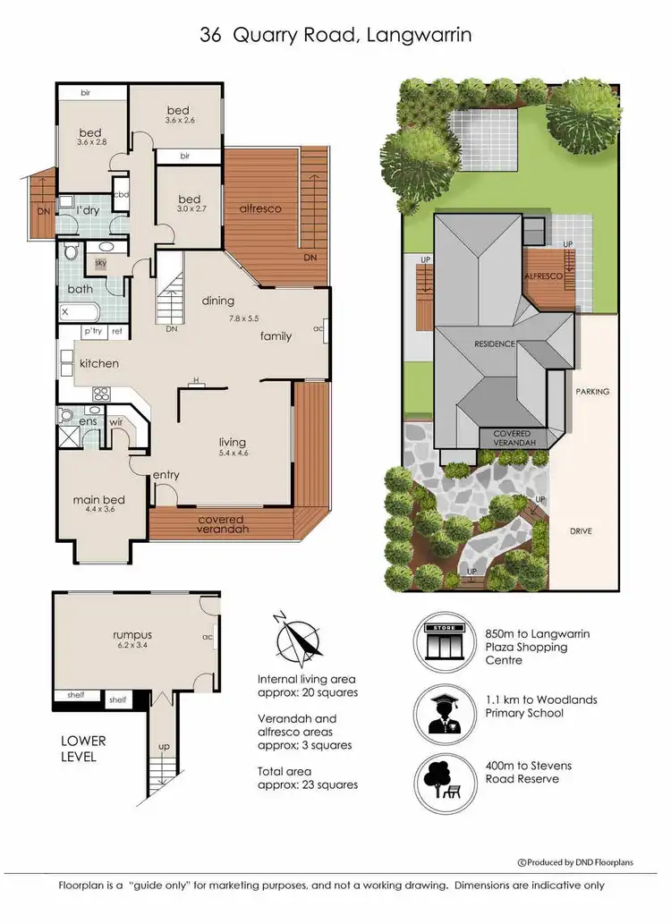 Floorplan of Homely house listing, 36 Quarry Road, Langwarrin VIC 3910