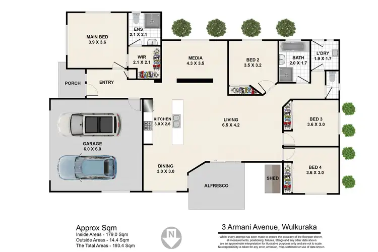 Floorplan of Homely house listing, 3 Armani Avenue, Wulkuraka QLD 4305