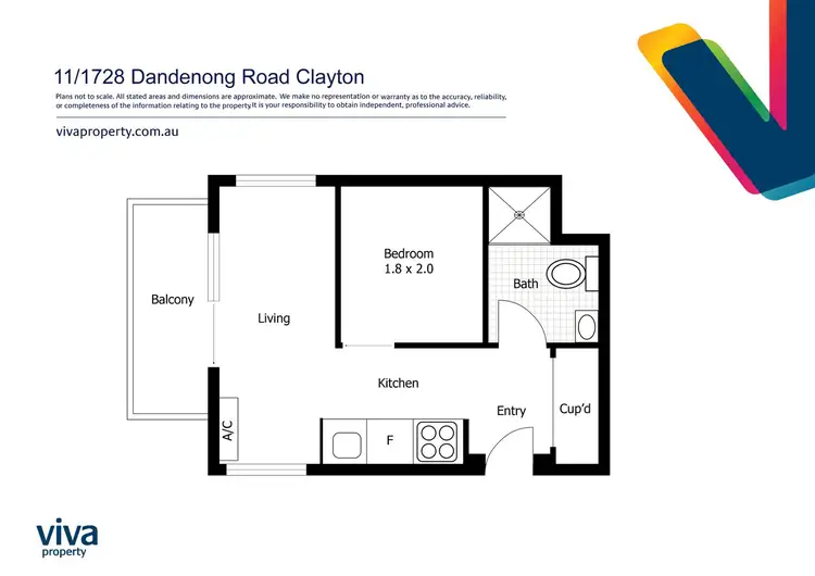 Floorplan of Homely apartment listing, 11/1728 Dandenong Road, Clayton VIC 3168