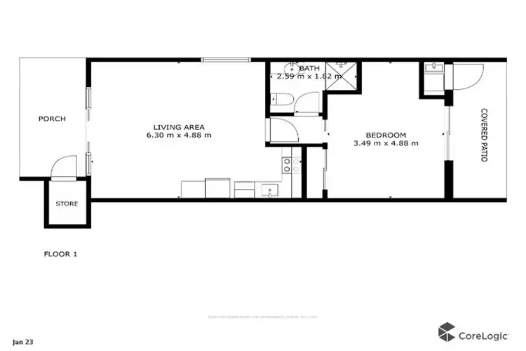Floorplan of Homely unit listing, 40/1-13 Ernest Street, Redlynch QLD 4870