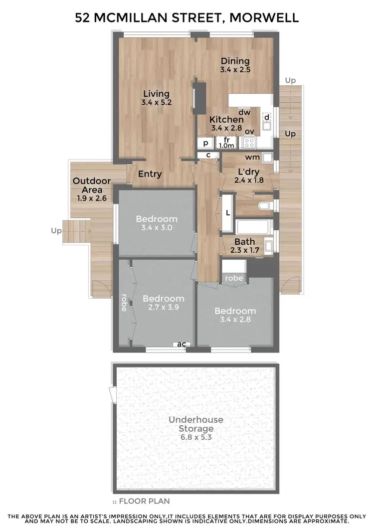 Floorplan of Homely house listing, 52 McMillan Street, Morwell VIC 3840