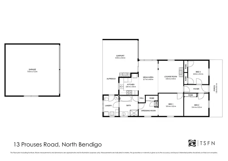 Floorplan of Homely house listing, 13 Prouses Road, Bendigo VIC 3550