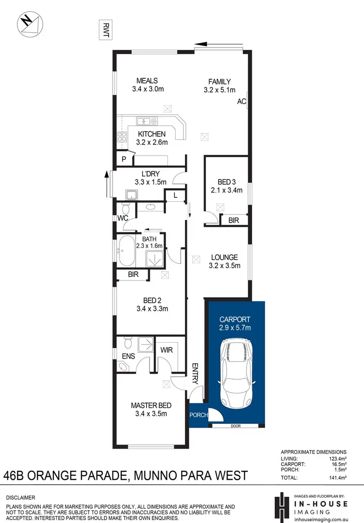 Floorplan of Homely house listing, 46B Orange Parade, Munno Para West SA 5115