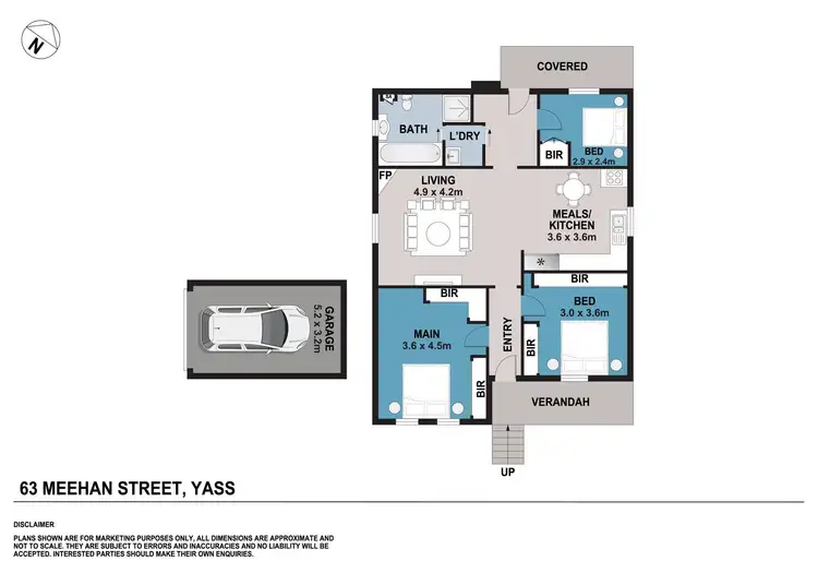 Floorplan of Homely house listing, 63 Meehan St, Yass NSW 2582