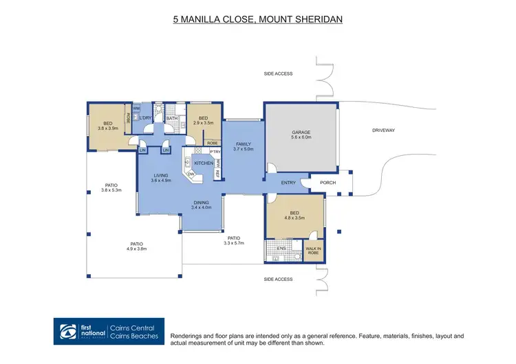 Floorplan of Homely house listing, 5 Manilla Close, Mount Sheridan QLD 4868