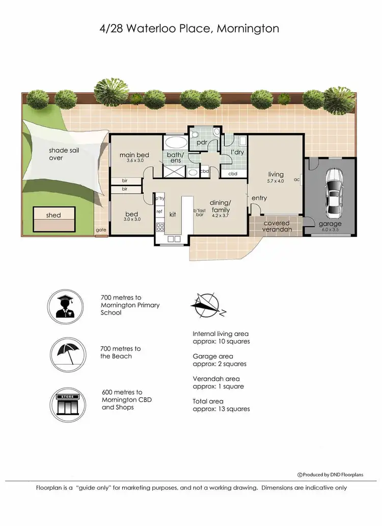 Floorplan of Homely unit listing, 4/28 Waterloo Place, Mornington VIC 3931