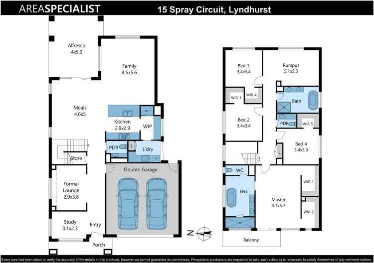 Floorplan of Homely house listing, 15 Spray Circuit, Lyndhurst VIC 3975