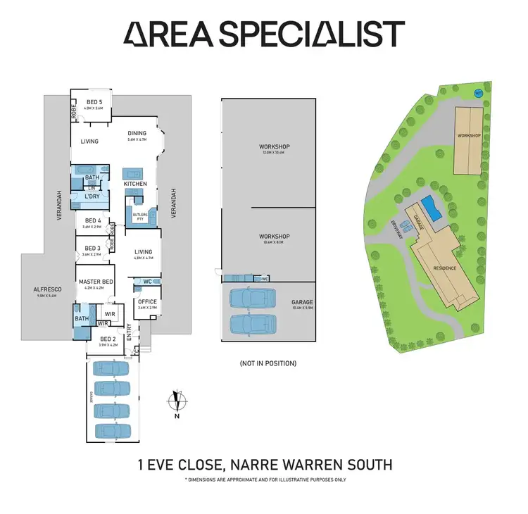 Floorplan of Homely house listing, 1 Eve Close, Narre Warren South VIC 3805