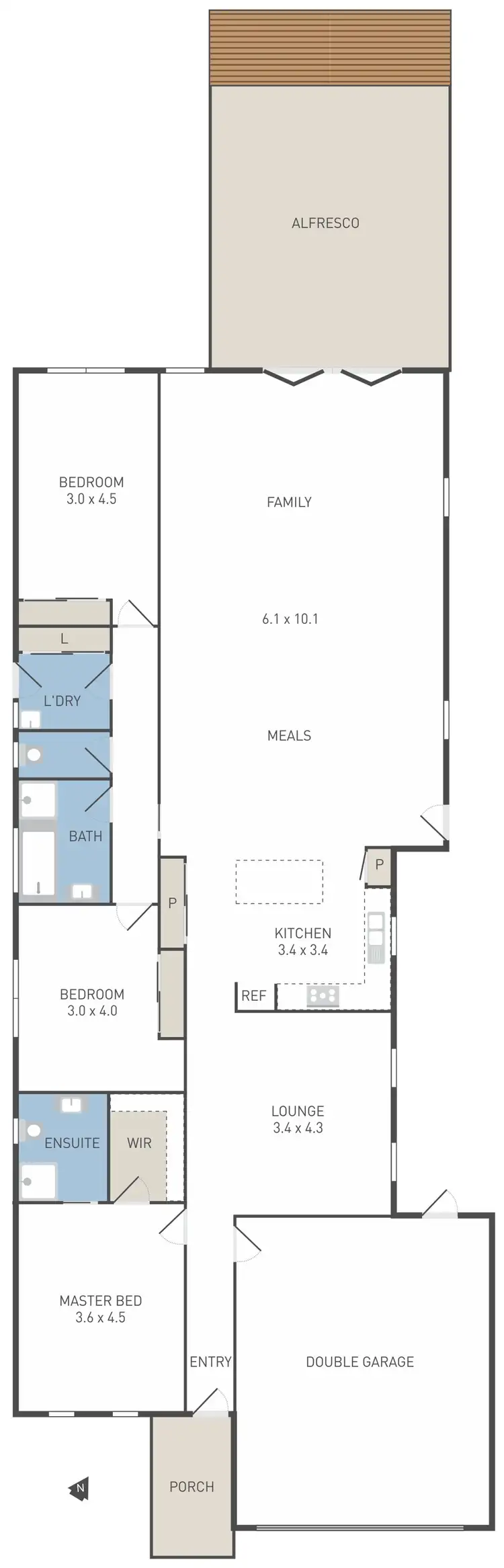 Floorplan of Homely house listing, 15 Watergum Court, Werribee VIC 3030