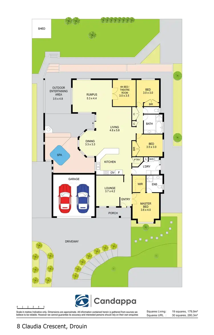 Floorplan of Homely house listing, 8 Claudia Crescent, Drouin VIC 3818