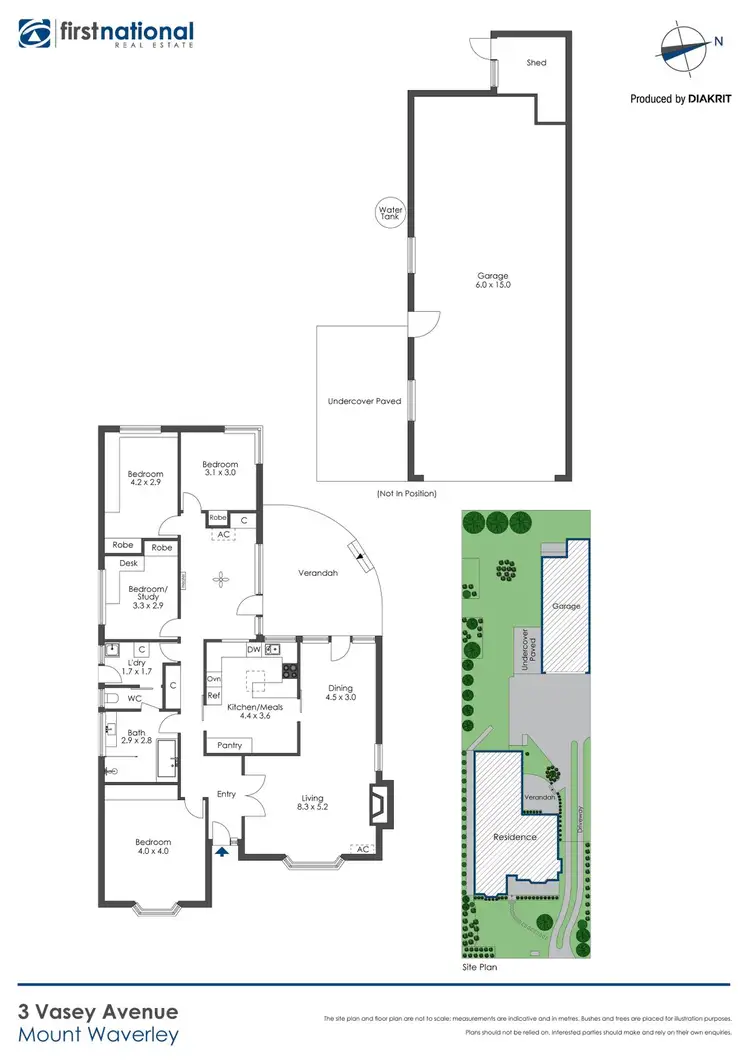 Floorplan of Homely house listing, 3 Vasey Avenue, Mount Waverley VIC 3149