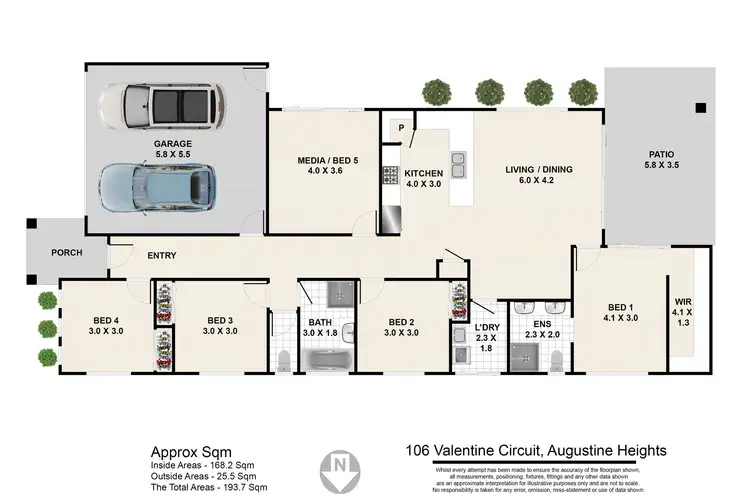 Floorplan of Homely house listing, 106 Valentine Circuit, Augustine Heights QLD 4300
