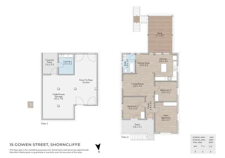Floorplan of Homely house listing, 15 Gowen Street, Shorncliffe QLD 4017