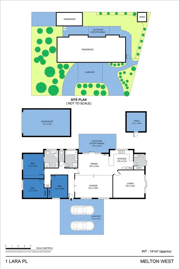 Floorplan of Homely house listing, 1 Lara Place, Melton West VIC 3337