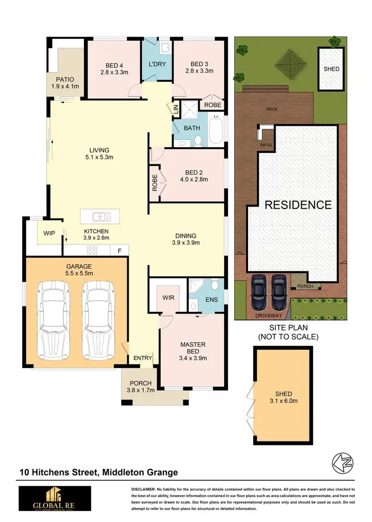 Floorplan of Homely house listing, 10 Hitchens Street, Middleton Grange NSW 2171