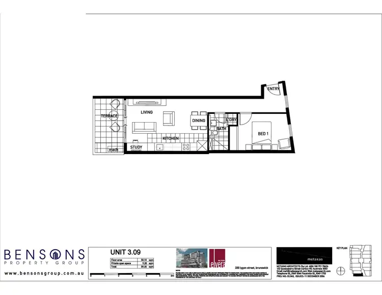 Floorplan of Homely apartment listing, 309/330 Lygon Street, Brunswick East VIC 3057