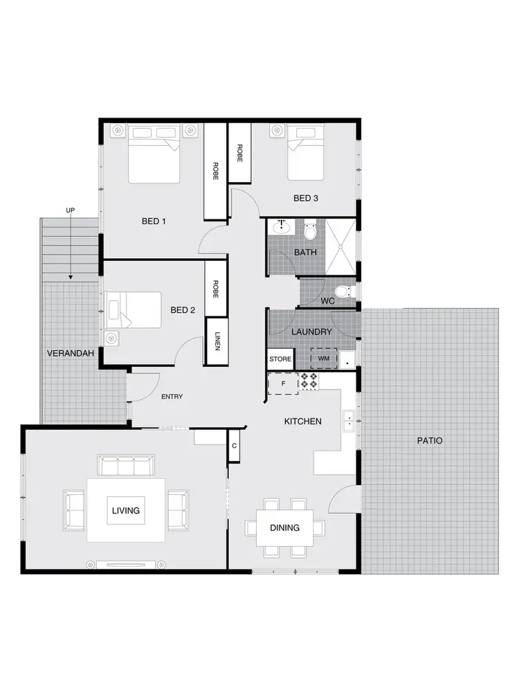 Floorplan of Homely house listing, 36 Dalley Crescent, Latham ACT 2615
