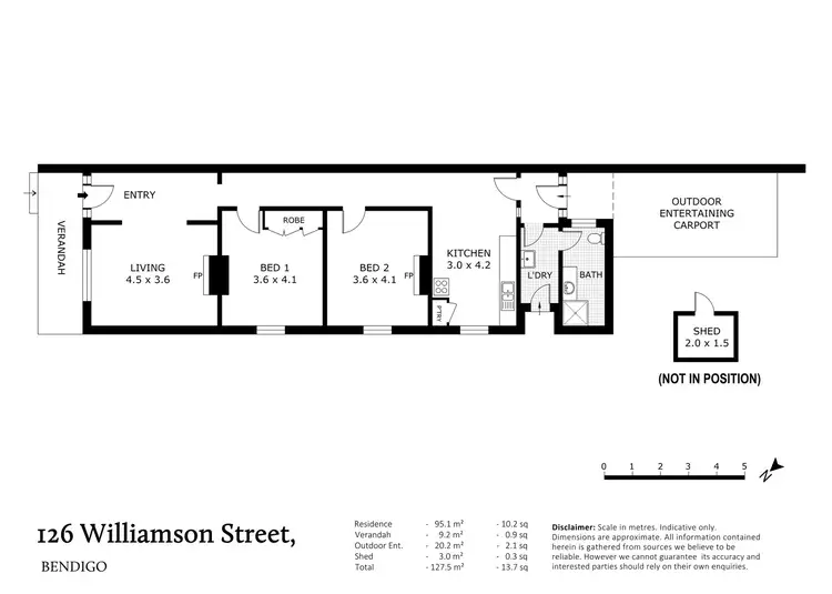 Floorplan of Homely house listing, 126 Williamson Street, Bendigo VIC 3550