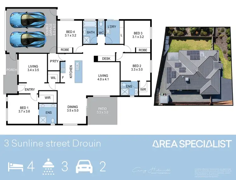 Floorplan of Homely house listing, 3 Sunline Street, Drouin VIC 3818
