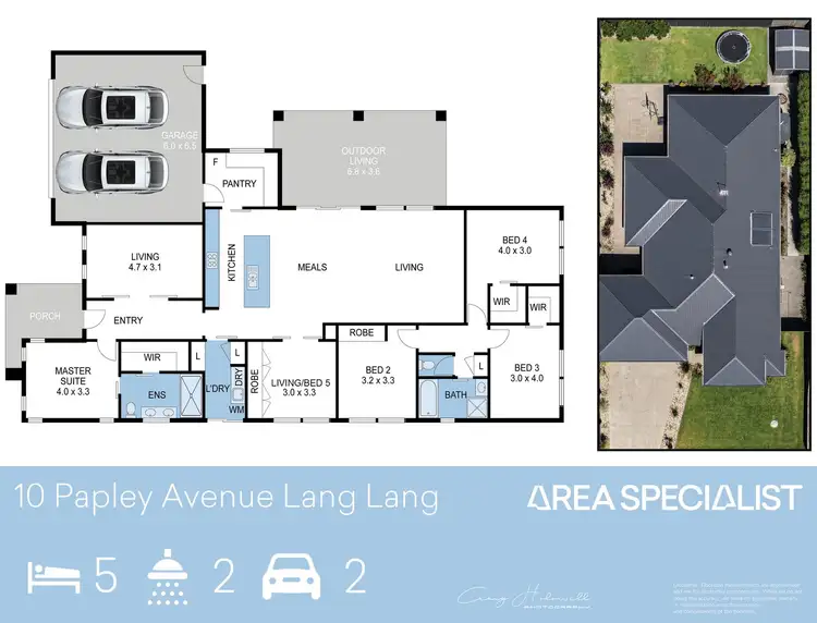 Floorplan of Homely house listing, 10 Papley Avenue, Lang Lang VIC 3984