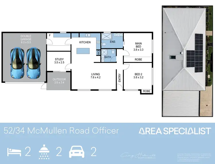 Floorplan of Homely house listing, 52/34 McMullen Road, Officer VIC 3809