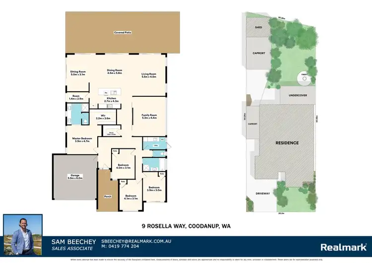 Floorplan of Homely house listing, 9 Rosella Way, Coodanup WA 6210