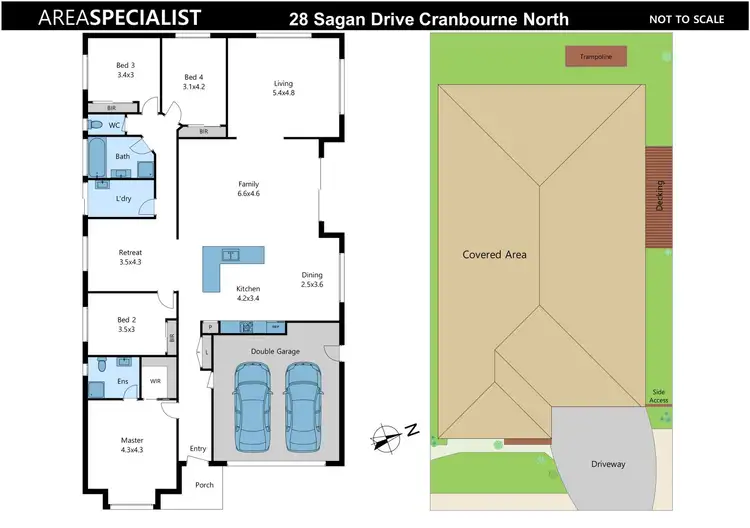 Floorplan of Homely house listing, 28 Sagan Drive, Cranbourne North VIC 3977