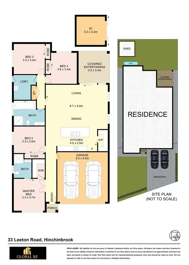 Floorplan of Homely house listing, 33 Leeton Road, Hinchinbrook NSW 2168