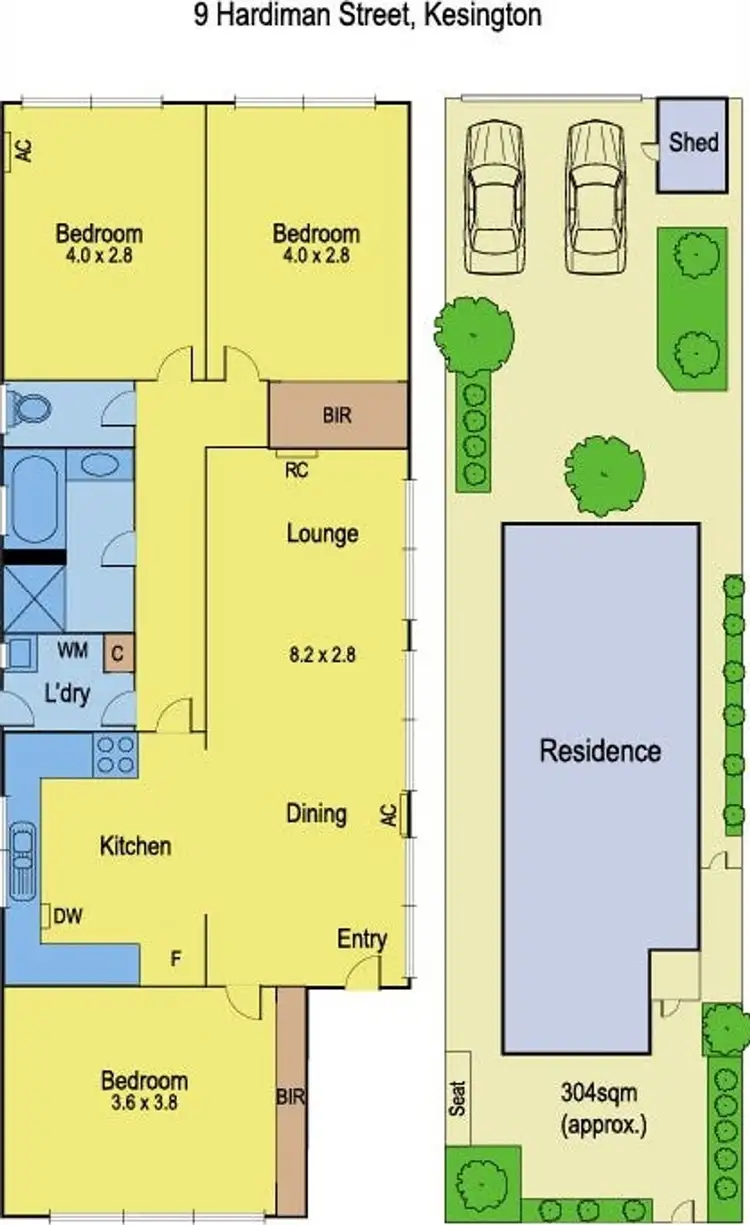 Floorplan of Homely house listing, 9 Hardiman Street, Kensington VIC 3031