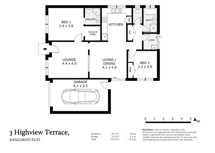 Floorplan of Homely house listing, 3 Highview Terrace, Kangaroo Flat VIC 3555