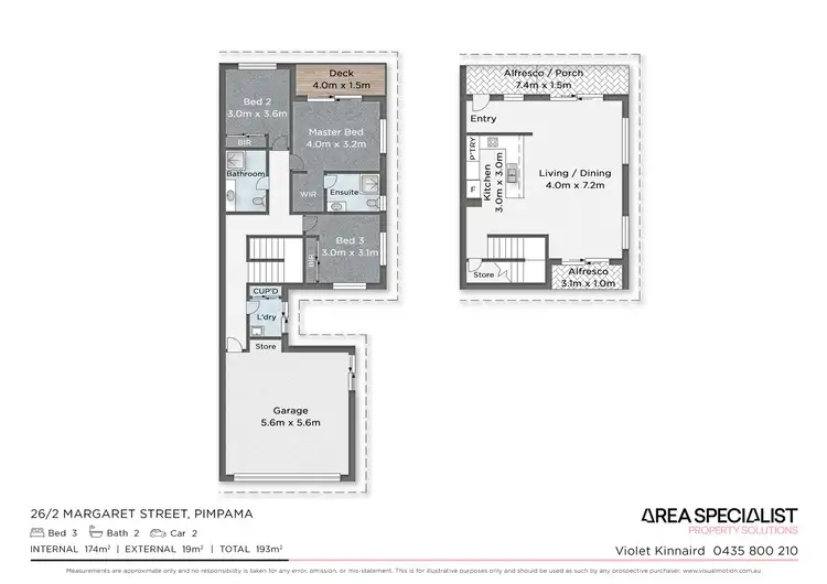 Floorplan of Homely townhouse listing, 26/2 Margaret Street, Pimpama QLD 4209