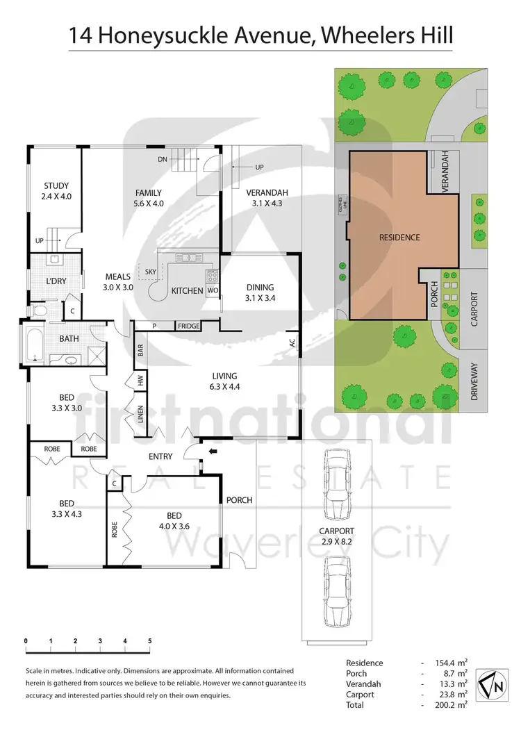 Floorplan of Homely house listing, 14 Honeysuckle Avenue, Wheelers Hill VIC 3150