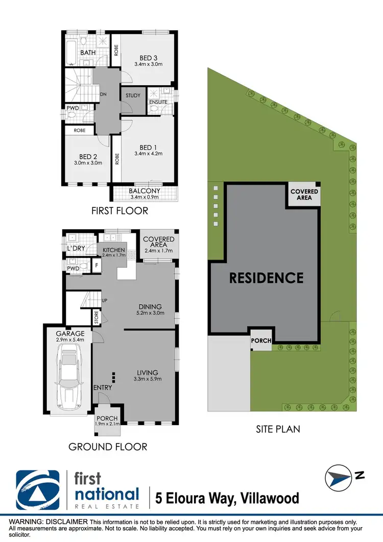 Floorplan of Homely house listing, 5 Eloura Way, Villawood NSW 2163