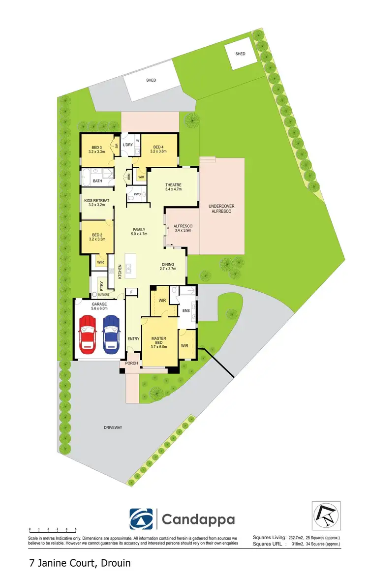 Floorplan of Homely house listing, 7 Janine Court, Drouin VIC 3818