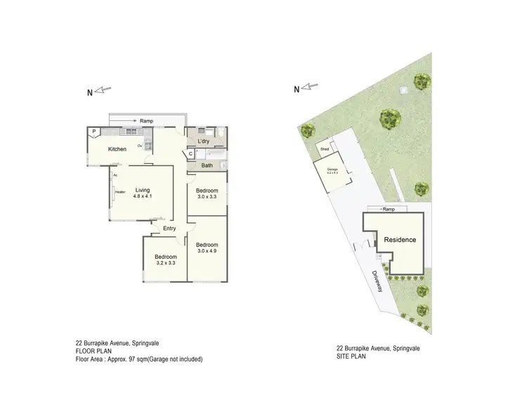 Floorplan of Homely house listing, 22 Burrapike Avenue, Springvale VIC 3171