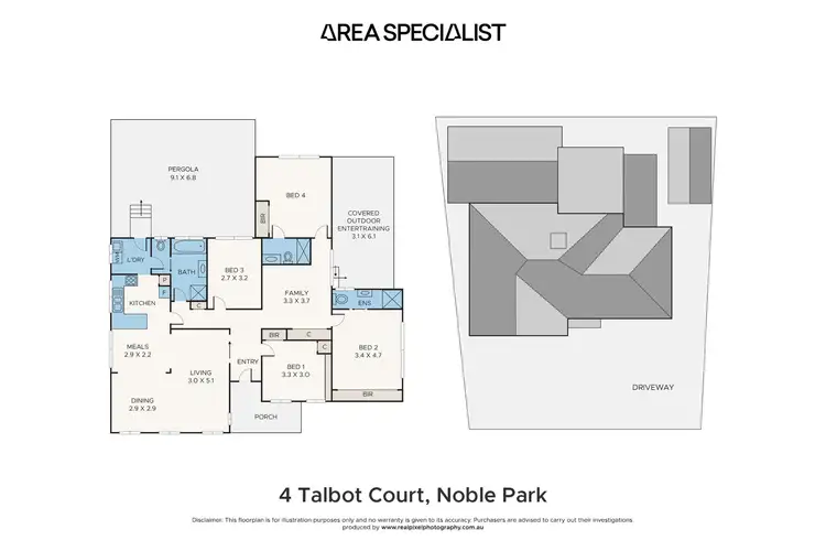 Floorplan of Homely house listing, 4 Talbot Court, Noble Park VIC 3174