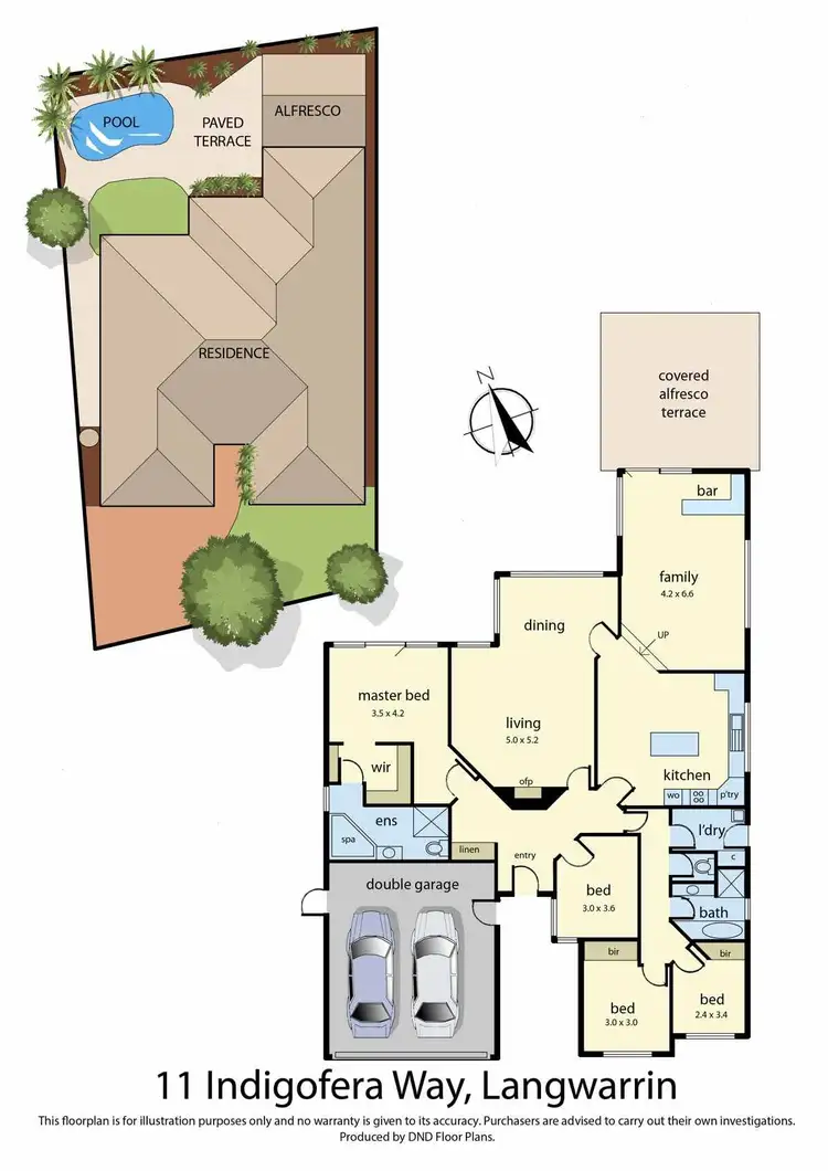 Floorplan of Homely house listing, 11 Indigofera Way, Langwarrin VIC 3910