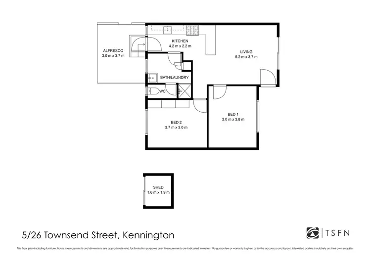 Floorplan of Homely house listing, 5/26 Townsend Street, Flora Hill VIC 3550