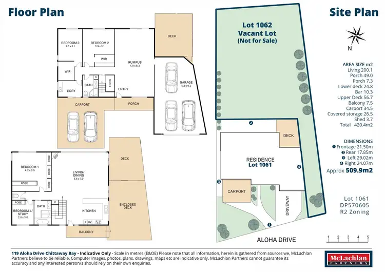 Floorplan of Homely house listing, 119 Aloha Drive, Chittaway Bay NSW 2261
