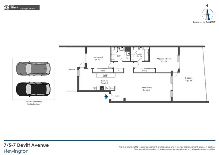 Floorplan of Homely unit listing, 7/5 Devitt Avenue, Newington NSW 2127