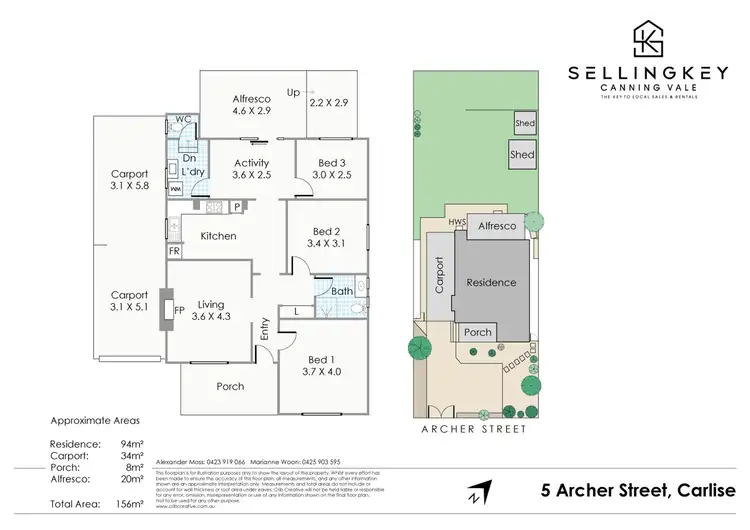 Floorplan of Homely house listing, 5 Archer Street, Carlisle WA 6101