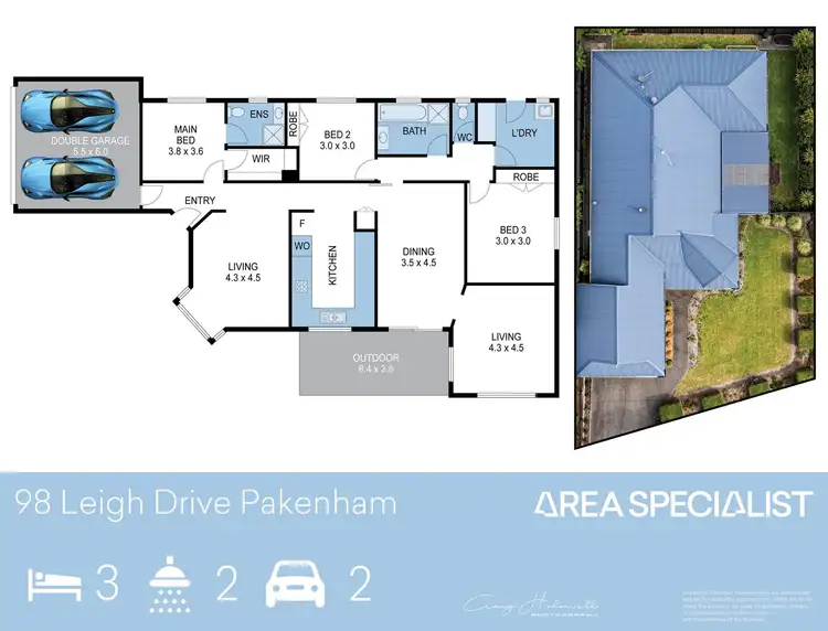 Floorplan of Homely house listing, 98 Leigh Drive, Pakenham VIC 3810