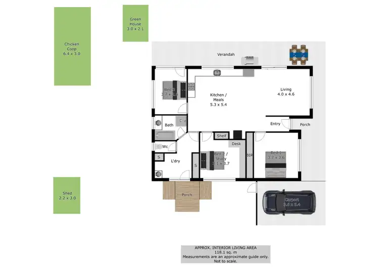 Floorplan of Homely house listing, 3 Bailey Street, Porepunkah VIC 3740