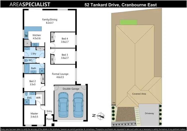 Floorplan of Homely house listing, 52 Tankard Drive, Cranbourne East VIC 3977