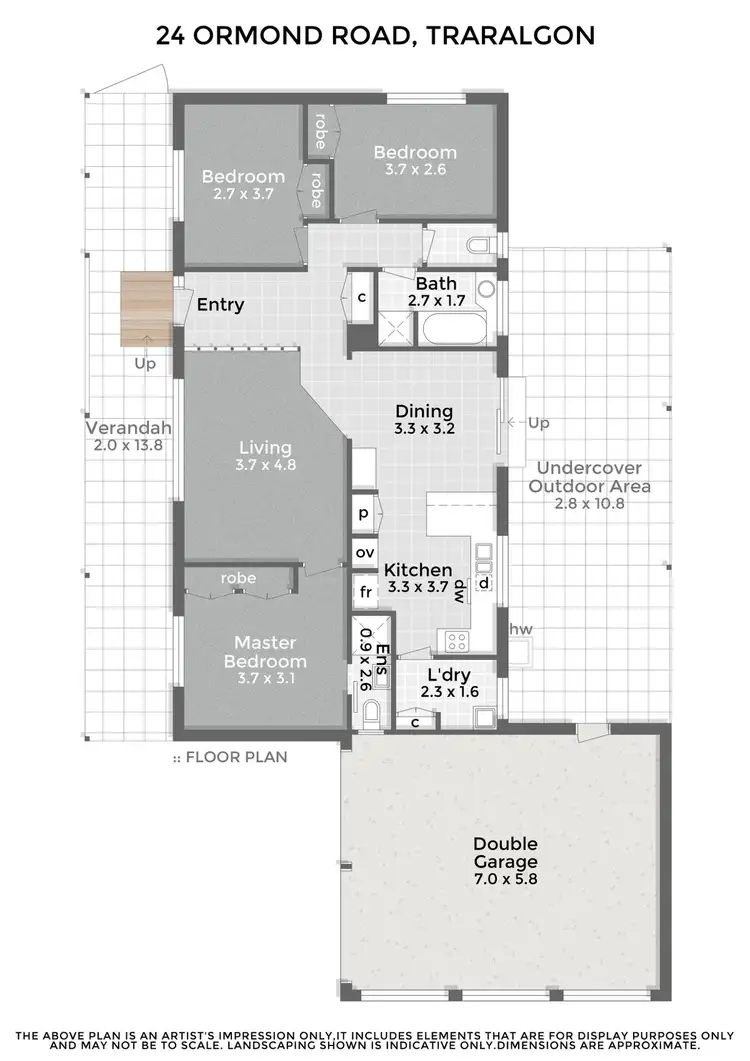 Floorplan of Homely house listing, 24 Ormond Road, Traralgon VIC 3844