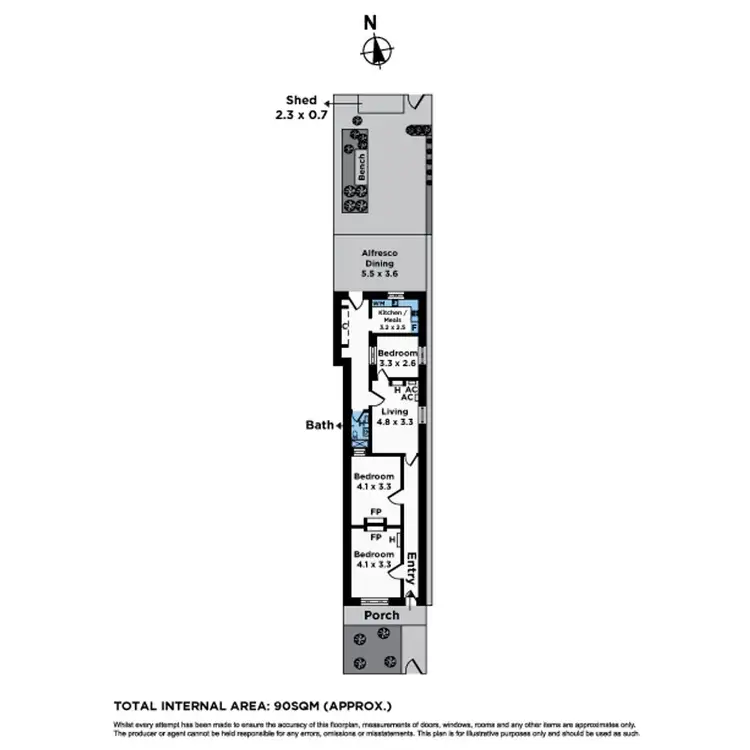 Floorplan of Homely house listing, 25 Chelmsford Street, Kensington VIC 3031