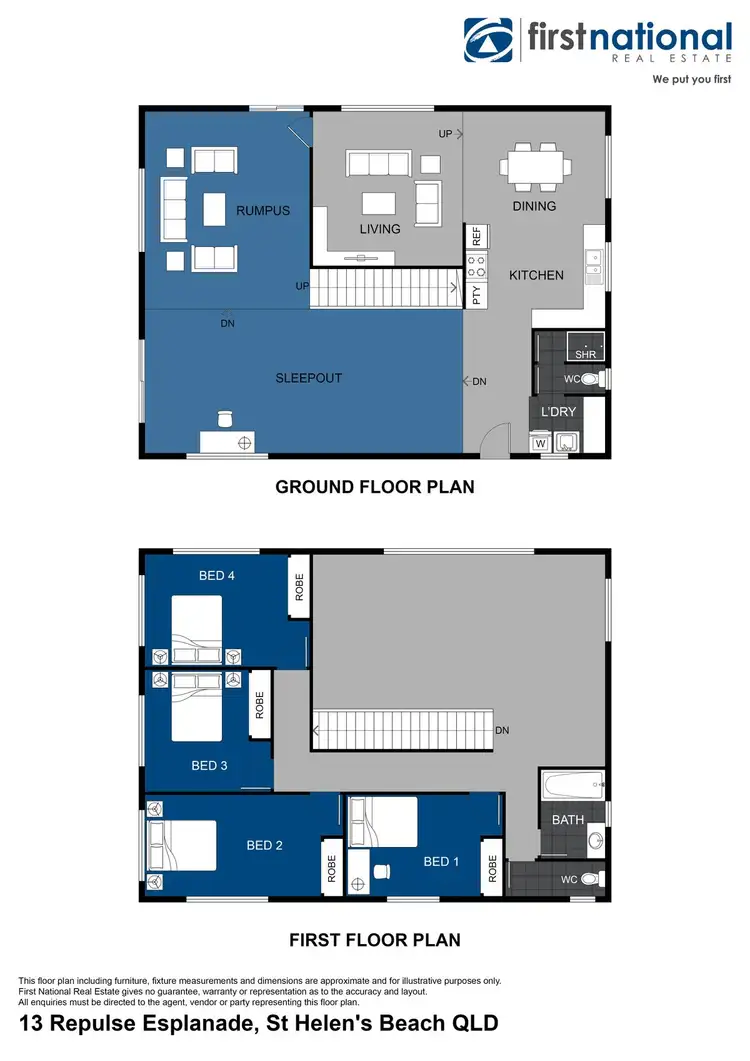 Floorplan of Homely house listing, 13 Repulse Esplanade, St Helens Beach QLD 4798