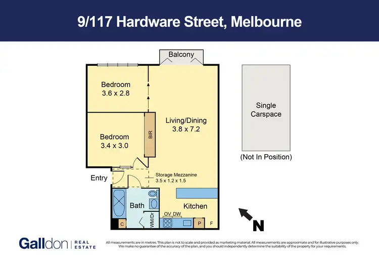 Floorplan of Homely apartment listing, 9/117 Hardware Street, Melbourne VIC 3000