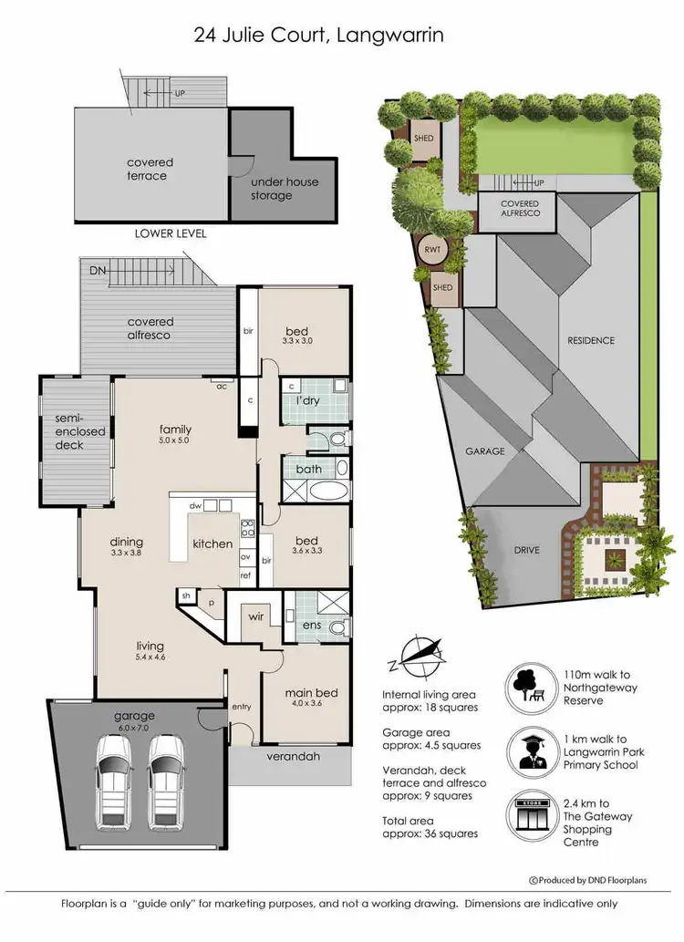 Floorplan of Homely house listing, 24 Julie Court, Langwarrin VIC 3910