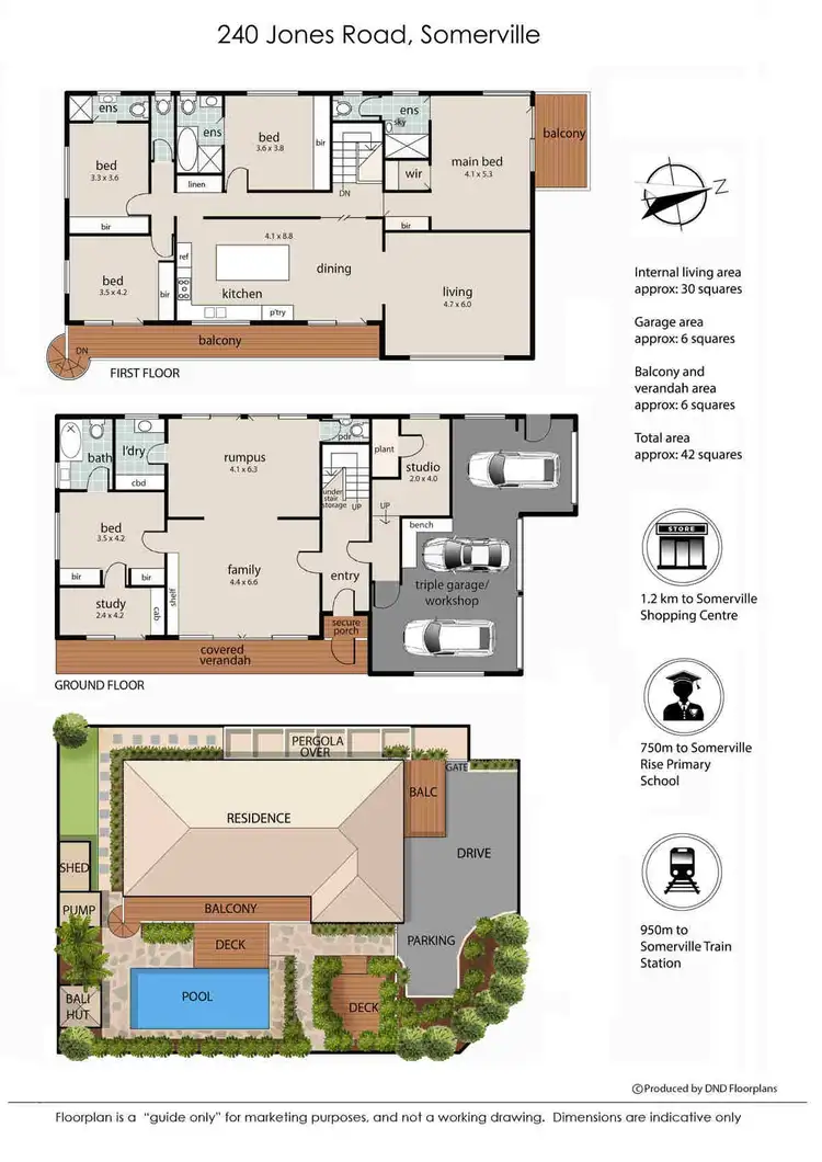 Floorplan of Homely house listing, 240 Jones Road, Somerville VIC 3912